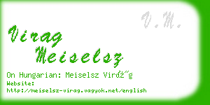 virag meiselsz business card